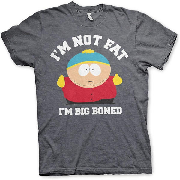 South Park - I'm Not Fat I'm Big Boned T-shirt herr (mörkgrå) - vuxen, 3xl Dark-heather XXL