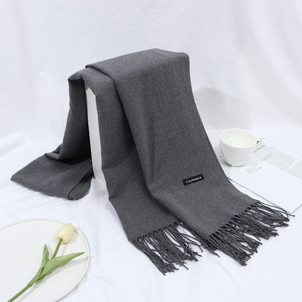 Cashmere Scarf Ullsjal GRÅ grey