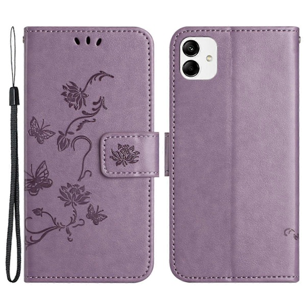 Til Samsung Galaxy A05 4G Etui Præget PU Læder Wallet Foldbart Stativ Telefon Cover Multicolor Style C