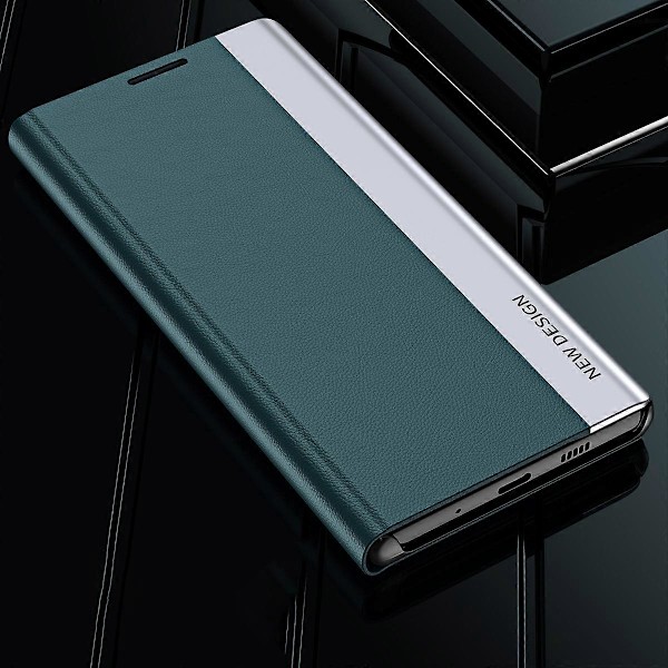 För iPhone 15 Pro PU Läder Flip Ställ Telefonfodral Elektropläterat Skyddsfodral Multicolor Style A