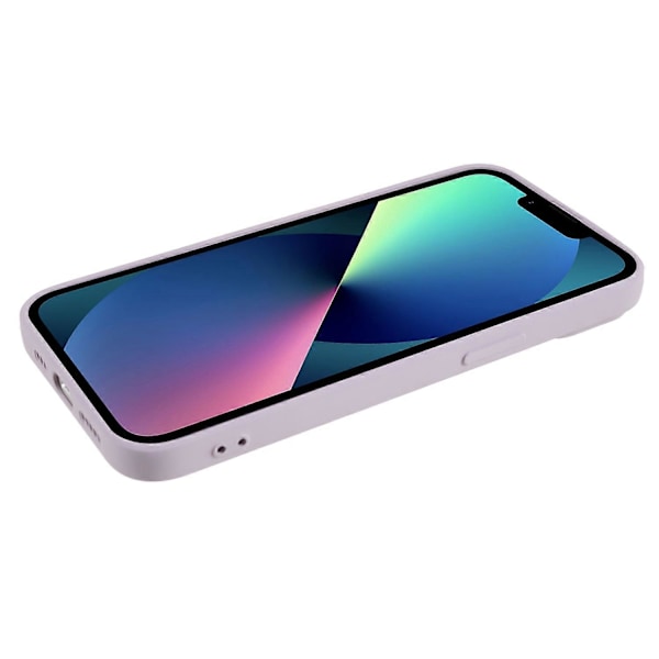 Mjukt TPU-skal med kameraskydd för iPhone 13 6.1 tum, mjukt fiberfoder, gummerat skydd Multicolor Style J
