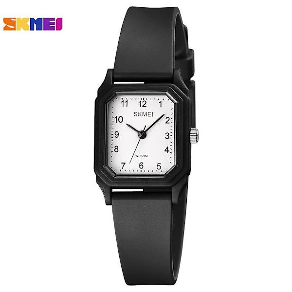 Skmei Simple Waterproof Women Quartz Watches Top Brand 2020 Ladie black white
