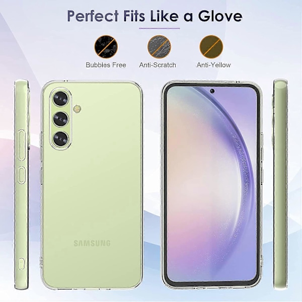 Til Samsung Galaxy A54 5G Telefon TPU Cover Anti-fingeraftryk Anti-ridse Gennemsigtigt Telefon Cover