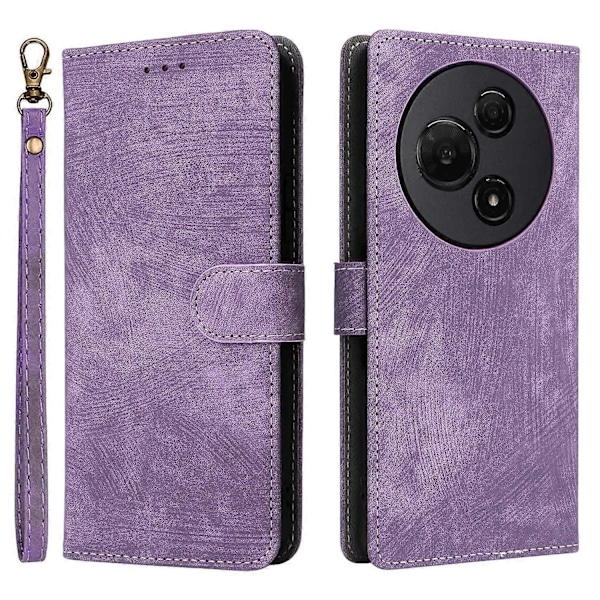 Til TCL 60 NxtPaper 4G Etui Wallet RFID-blokering PU Læder Telefon Cover Stativ med Rem Multicolor Purple