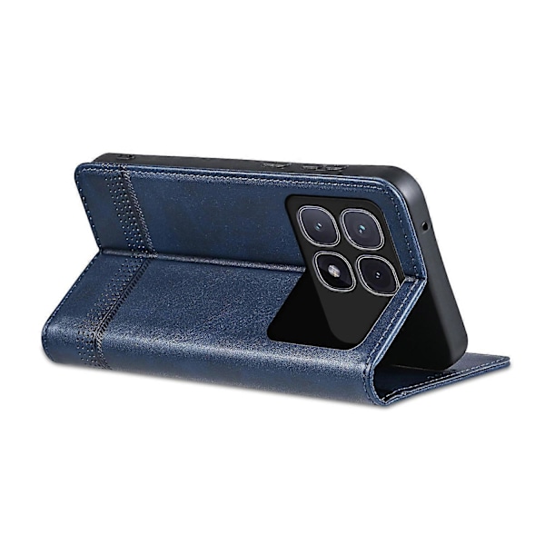 AZNS Xiaomi Redmi K70 Ultra -kotelo, lehmännahkajäljitelmä PU-nahkainen lompakkokotelo - Vihreä Multicolor Blue