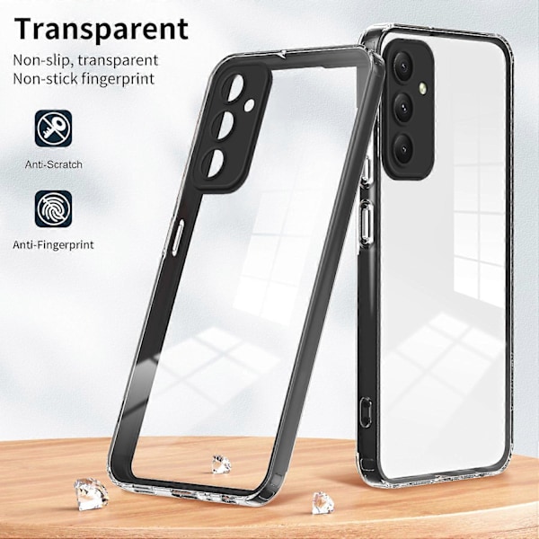 För Samsung Galaxy A35 5G TPU+PC Skal Anti-Drop Skyddande Transparent Mobilskal Multicolor Style C