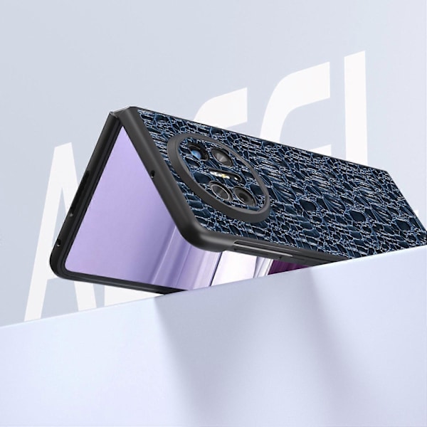 Skal för Huawei Mate X5 Textur Äkta Läder+PC Telefonfodral Multicolor Style C
