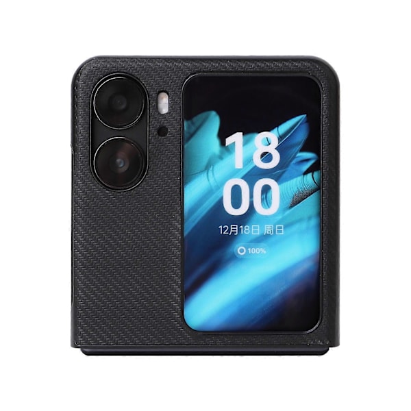 Til Oppo Find N2 Flip 5G Anti-ridse Telefon Bagcover PU Læder+PC Skridsikkert Telefonetui Multicolor Style A
