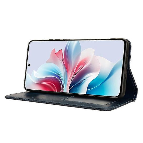 Plånboksfodral för Oppo Reno11 F 5G/F25 Pro 5G Retro PU Läder Telefonskal Magnetisk Stängning Multicolor Style C