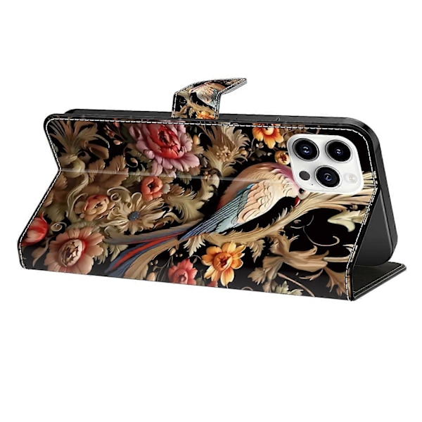 iPhone 16 Pro -kotelo PU-nahkainen lompakkokotelo seisontatoiminnolla Multicolor Style I