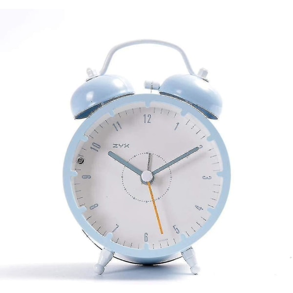 Mekaniska och upprullningsbara väckarklockor Creative Night Light Väckarklocka Reseklocka Simulering Quartz Väckarklocka Analog väckarklocka Inget brus Mini Alarm C