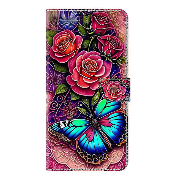 Xiaomi 15 -kotelo PU-nahkainen lompakkokotelo jalustalla Multicolor Colorful Butterfly