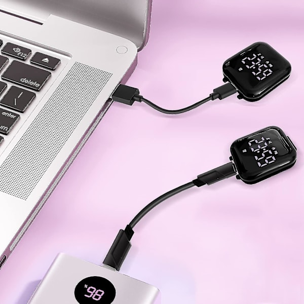 Børneur, Digitalt Ur til Drenge Piger, Sportsur med Fitness Tracker, Vækkeur, Stopur, Ingen App og Vandtæt, Ur til Børn i Alderen 5-12 År A 41-PinkPurple-66