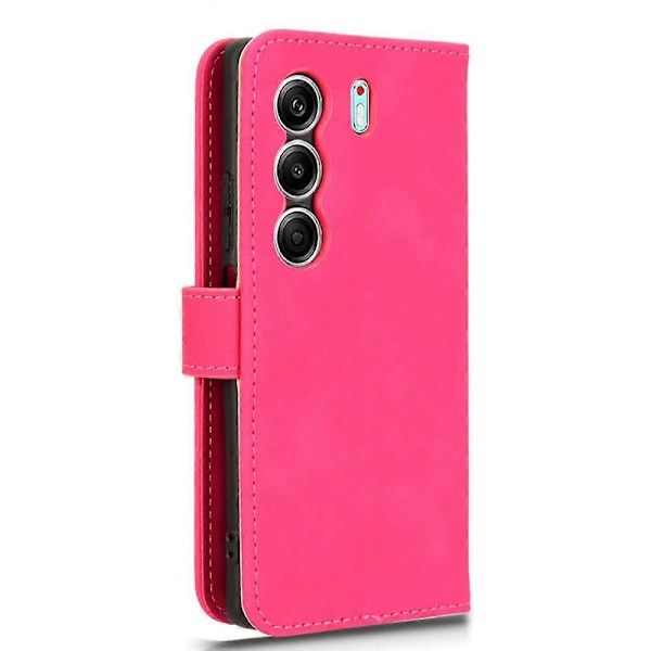 Læderetui til TECNO Camon 40 4G, hudfølelse, anti-drop, pung, flip-telefoncover Multicolor Rose