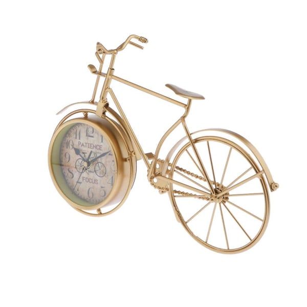 Vintage metall cykel cykel klocka hem dekoration bord klocka prydnad