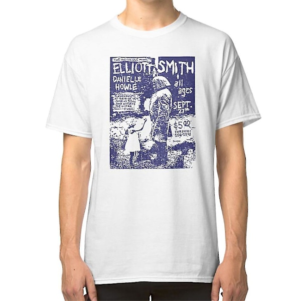 Elliott Smith Live (nödställd design) T-shirt grey XXXL