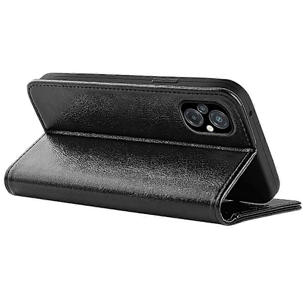 Stativfodral för Xiaomi Poco M5 4G, PU Läder Folio Flip Fullständigt Skydd Plånboksfodral