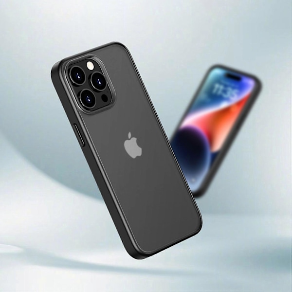 Magic Series för iPhone 15 Pro Genomskinligt Matt Skal TPU+PC Stöttåligt Skydd Multicolor Style B