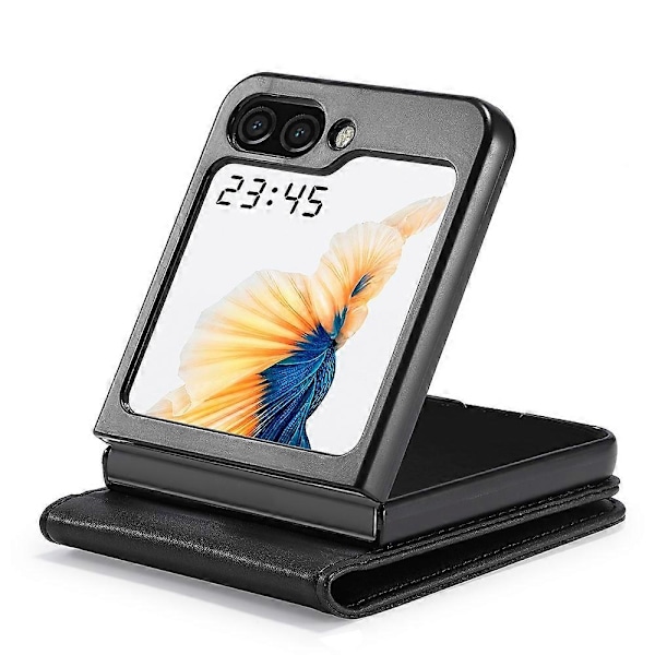 LC.IMEEKE PU læder telefoncover med RFID-blokering og kortslot til Samsung Galaxy Z Flip5 5G Multicolor Style D