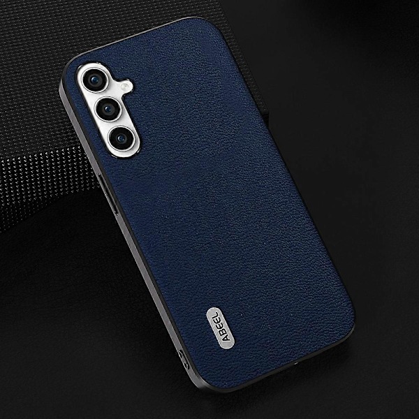 För Samsung Galaxy A54 5G Mobilskal Äkta Koläder Belagd PC+TPU Halkfritt Skydd Multicolor Style D