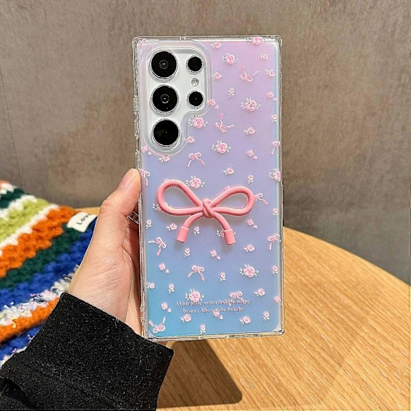Skal för Samsung Galaxy S24 Ultra med blomstermönster IMD TPU-telefonfodral