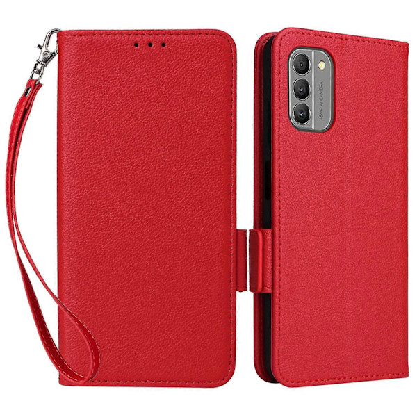 För Nokia G310 PU Läder Mobiltelefonfodral Plånboksställ Anti-Fingeravtrycksskydd Multicolor Style B