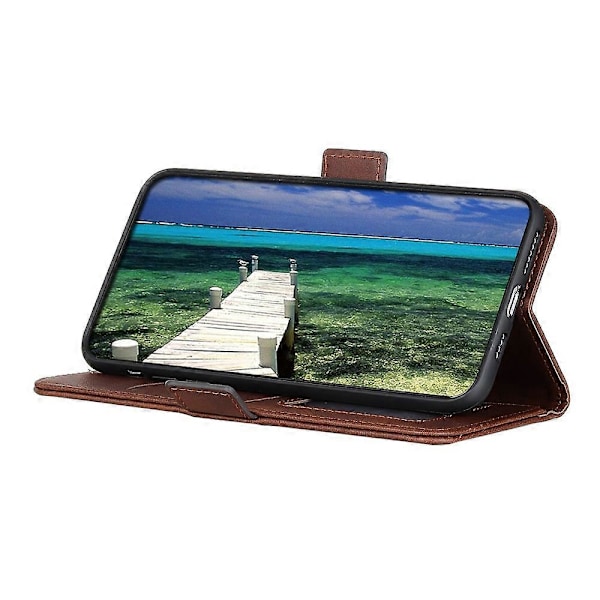 Magnetiskt Dubbellås PU Läder Skyddande Plånboksfodral för Samsung Galaxy S21 FE Multicolor Style D