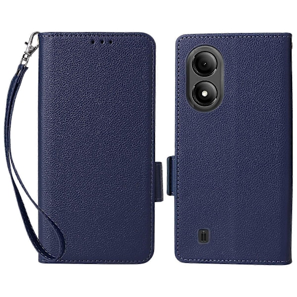 För ZTE Blade A33S Fodral Magnetlås Läder Telefonskal med Rem Multicolor Style D