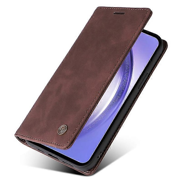 006-sarjan Samsung Galaxy A54 5G -kotelo nahkaisella lompakkokotelolla ja imukuppikiinnityksellä Multicolor Style D