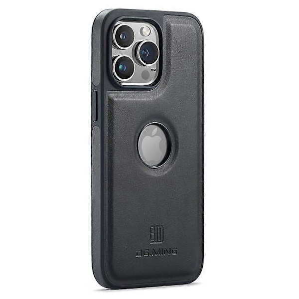 Skal för iPhone 15 Pro Max med logovy, PU-läderbelagd PC+TPU-skydd Multicolor Style E