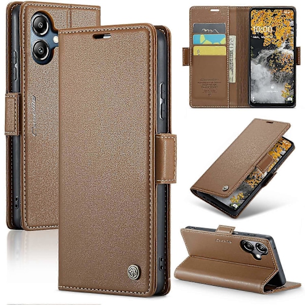 Til Samsung Galaxy A06 Case CASEME 023 Series RFID-Blokerende Blankt Stativ Telefon Cover Multicolor Style C