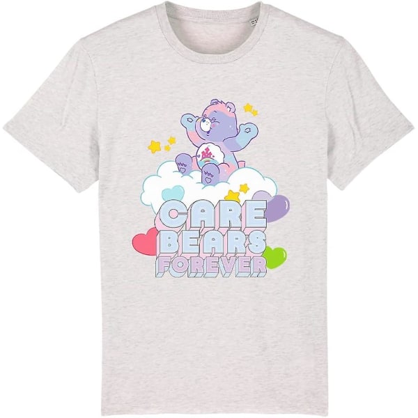 Care Bears Forever 40-årsjubileum Ekologisk T-shirt för män - vuxen, 3xl Cream Heather Grey XL