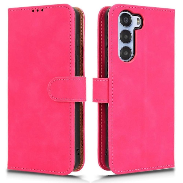 Læderetui til ZTE nubia S 5G A403ZT, hudfølelse, anti-drop, pung, flip-telefoncover Multicolor Rose