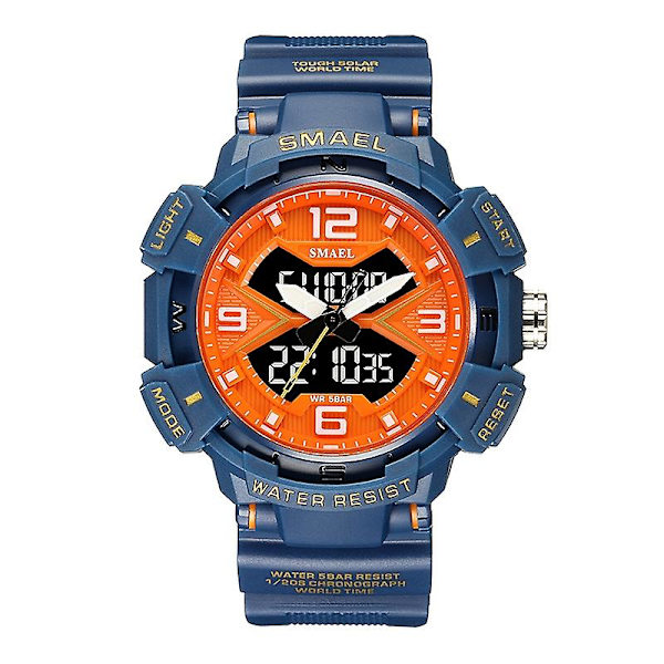 Sma 8076 Udendørs Natlys Herre Sportsur Mørkeblå Dark blue