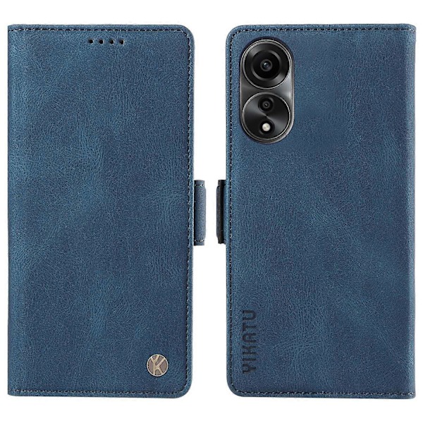 YIKATU YK-005 För Oppo A78 4G PU Läder Plånboksfodral Skinn-touch Ställ Flipskydd Multicolor Style A