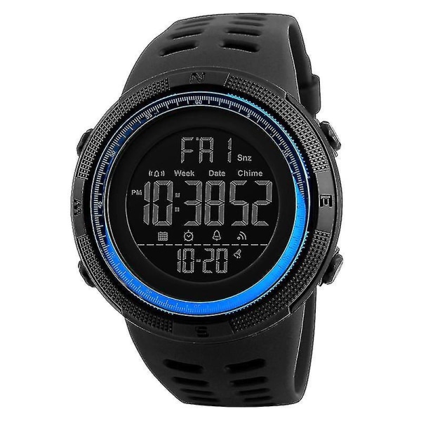 Skmei 1251 50m Vandtæt Sportsur Digitalur Black Red