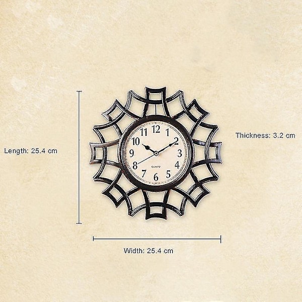 Abstrakti seinäkello digitaalinen geometrinen seinäkello kvartsi kupari A