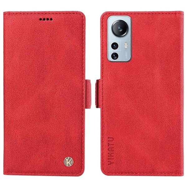 YIKATU YK-005 Xiaomi 12 Lite 5G -puhelimelle ihonmyötäinen PU-nahkainen suojakotelo jalustalla ja lompakolla Multicolor Style H