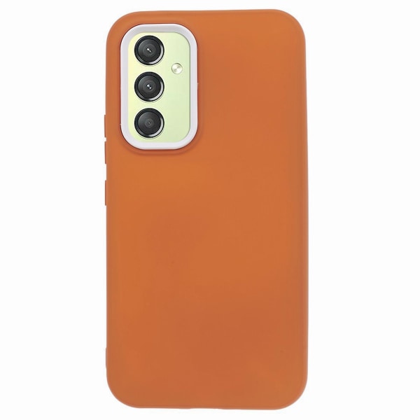 Til Samsung Galaxy A14 4g Gummibelagt Telefon Cover Aftagelig Ramme Pc+tpu Beskyttelses Cover Brown