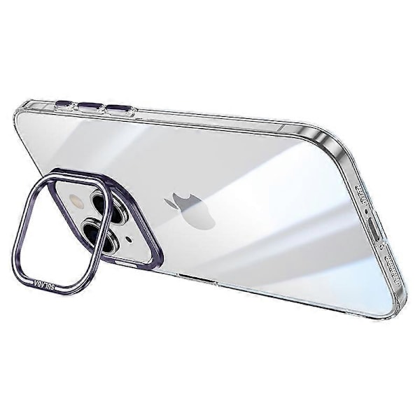 SULADA Skal för iPhone 13 Kamerastöd Stöttåligt TPU+PC Transparent Mobilskal Multicolor Style D