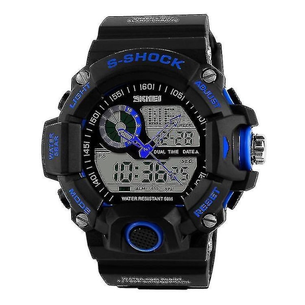 Skmei 1029 Men Outdoor Waterprooic Watch Grön Blue