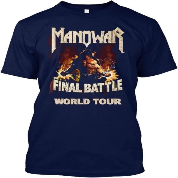 Gembok Mano Manowar Final Populär Tagless Tee T-shirt hög kvalitet -vuxen, 3xl L