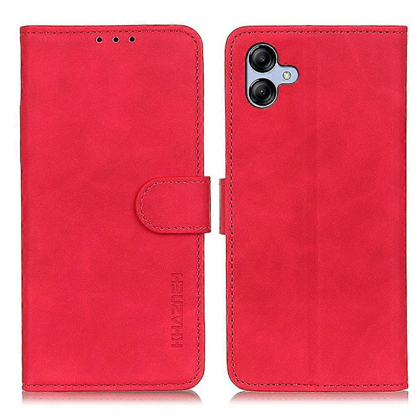 KHAZNEH Etui til Samsung Galaxy A05 4G PU Læder Retro Tekstur Stand Telefon Cover Multicolor Style C