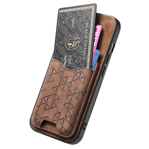 Til Samsung Galaxy S24 Ultra Etui Præget Mønster Kortholder Støtteben Læder Bagcover Multicolor Style F