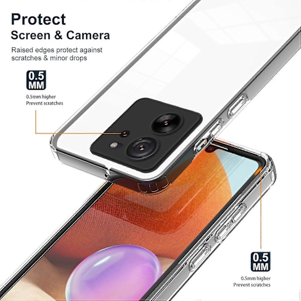 Xiaomi 13T/13T Pro Kirkas Suojakuori TPU+PC Puhelinkotelo Multicolor Style A