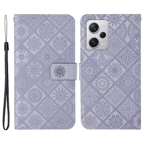 För Xiaomi Redmi Note 12 Pro 5G/Note 12 Pro Speed 5G/Poco X5 Pro 5G Läder Telefonskal Multicolor Style G