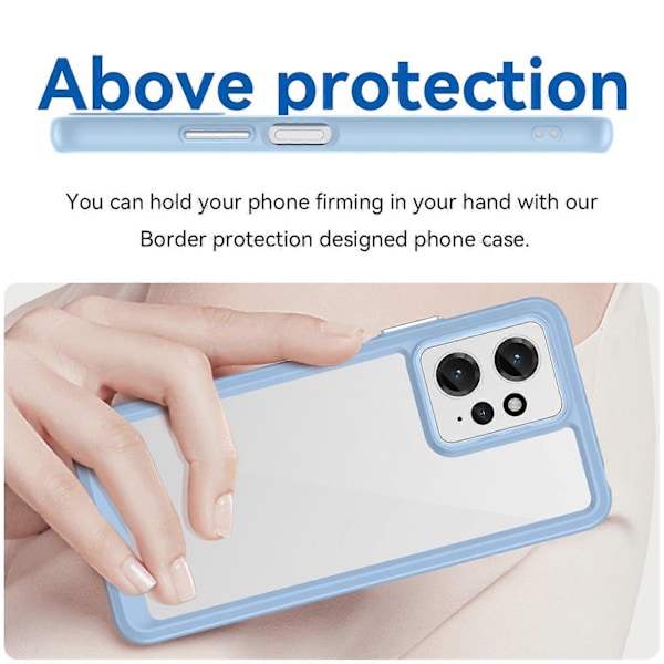 Xiaomi Redmi Note 12 4G TPU+Akryyli Puhelinkotelo Iskunkestävä Puhelimen Suojus Multicolor Style C