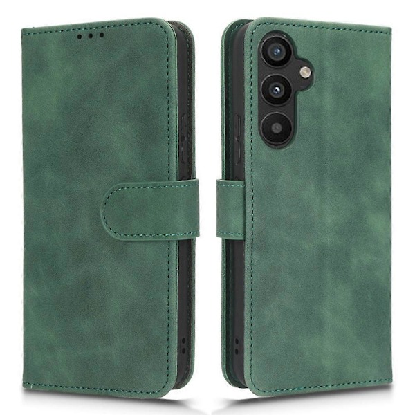 Stöttåligt mobilskal med Skin-Touch-känsla och plånboksställ för Samsung Galaxy A34 5G Multicolor Style D