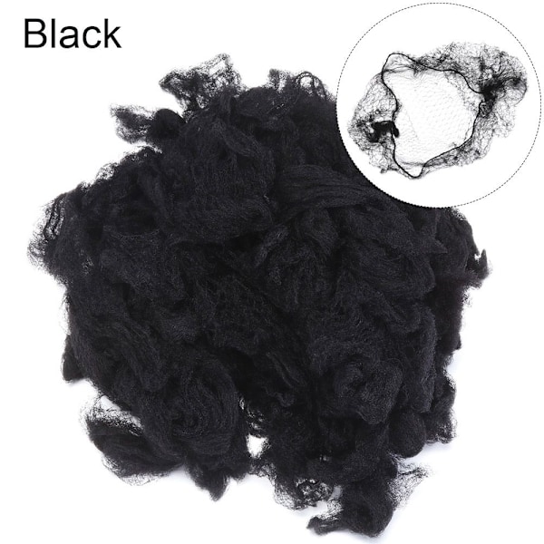 50 stk Usynlige Hårnet Fint Masket Peruk Net Ballet Snood SORT black