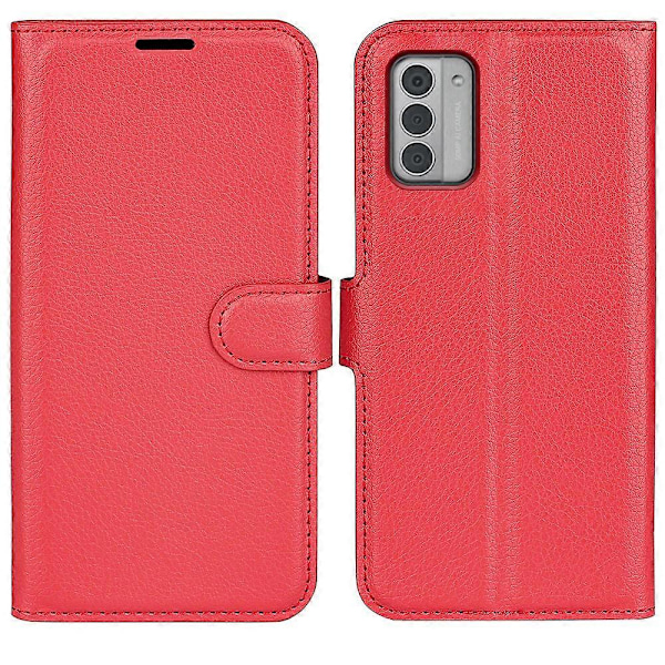 Til Nokia G42 Litchi Tekstur Telefon Stand Cover PU Læderpung Anti-ridse Etui Multicolor Style D